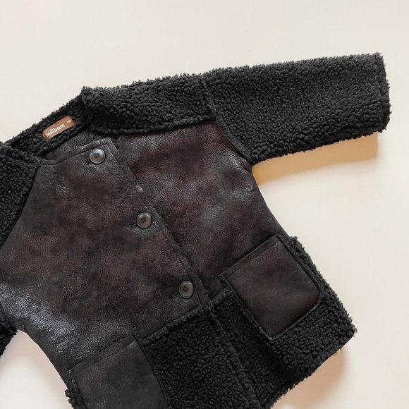 Milibam Black Sherpa Jacket | Size 110/3 - Picture 3 of 7